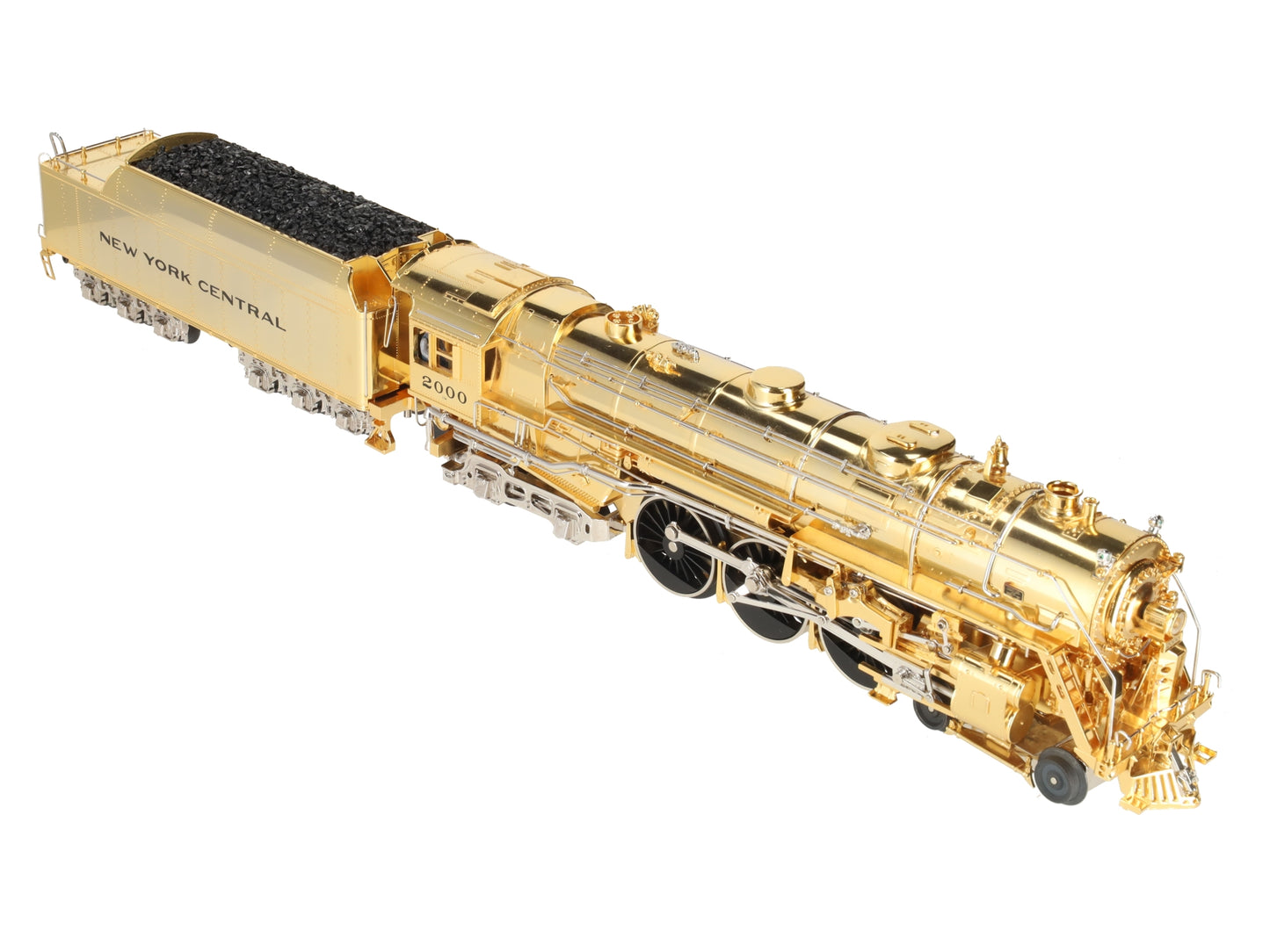 MTH 20-3040-1 O NYC Gold Plated Millennium J-1e Hudson Steam Loco & Tender w/PS1 EX/Box