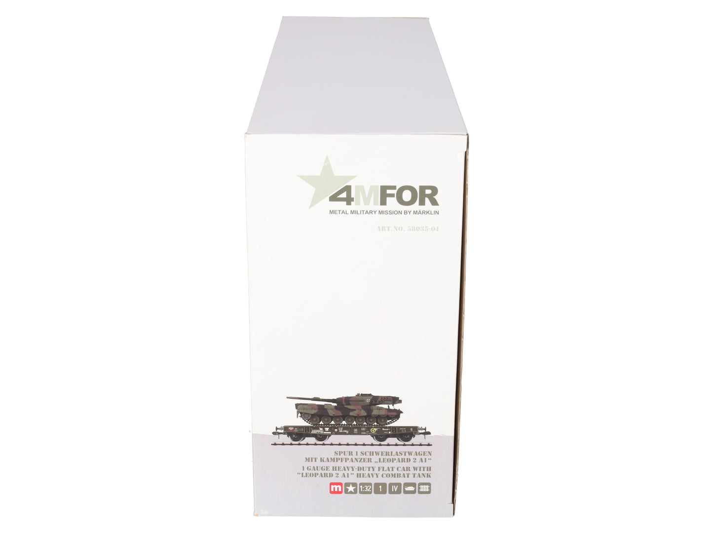 Marklin 58035-04 Gauge 1 Military Flatcar w/ Leopard 2A1 Tank Load LN/Box