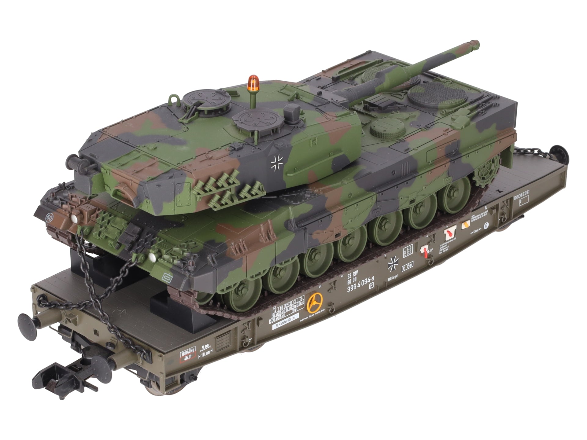 Marklin 58035-04 Gauge 1 Military Flatcar w/ Leopard 2A1 Tank Load LN/Box