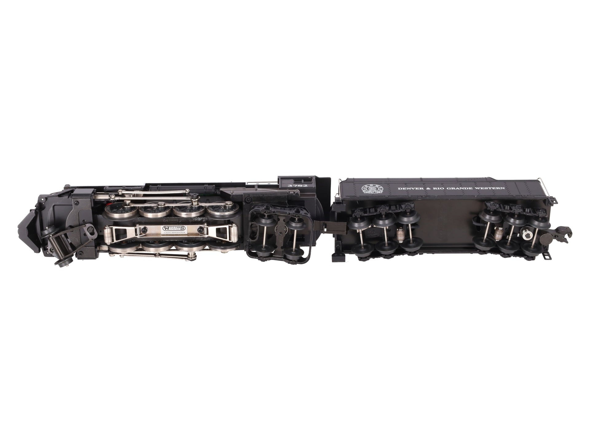Williams BERK115 O Rio Grande Berkshire 2-8-4 Engine & Tender Set Cab #3782 LN/Box