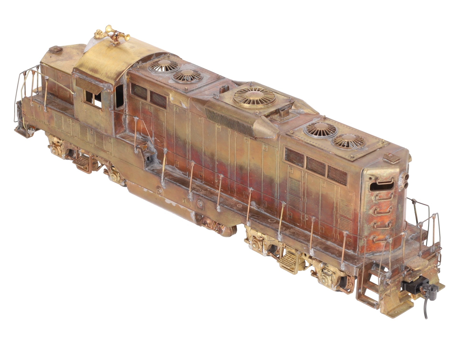 O Scale 2-Rail BRASS Unpainted Powered SD45 Diesel Locomotive EX