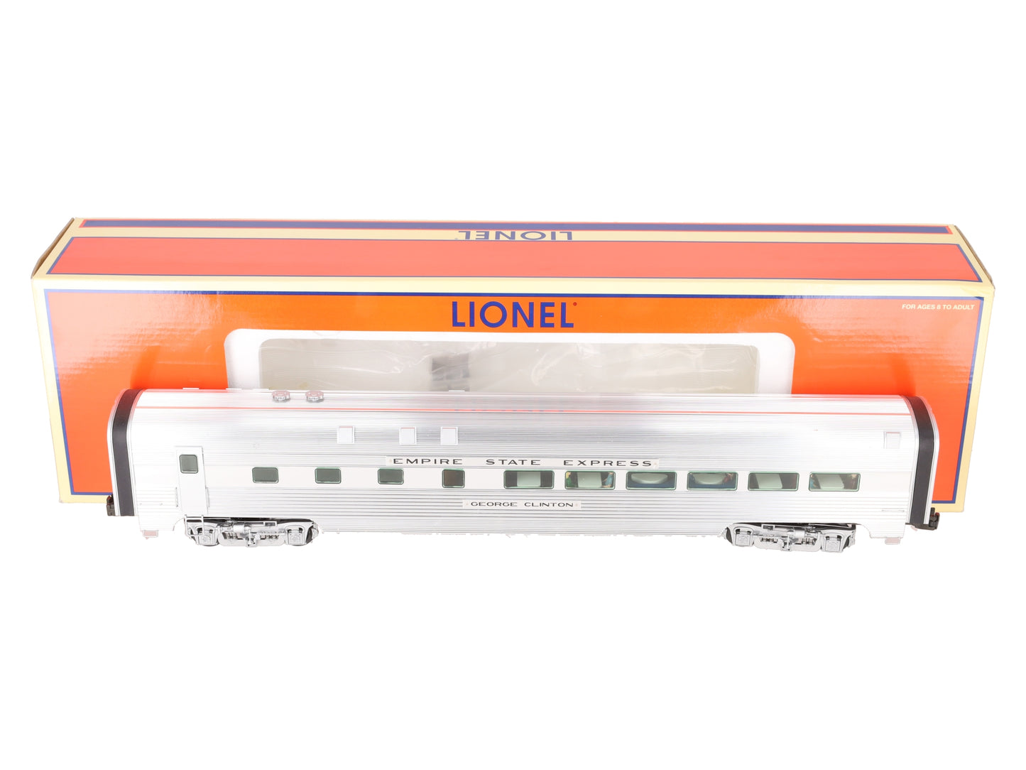 Lionel 6-29181 O New York Central "George Clinton" Diner Car w/ Station Sounds EX/Box