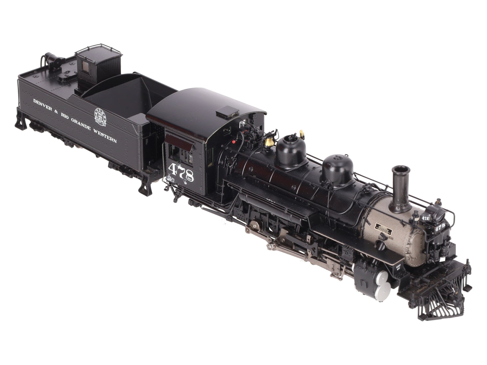 Mountain Model Imports DC1031-1 On30 BRASS D&RGW K-28 2-8-2 Loco & Tender #478 EX/Box