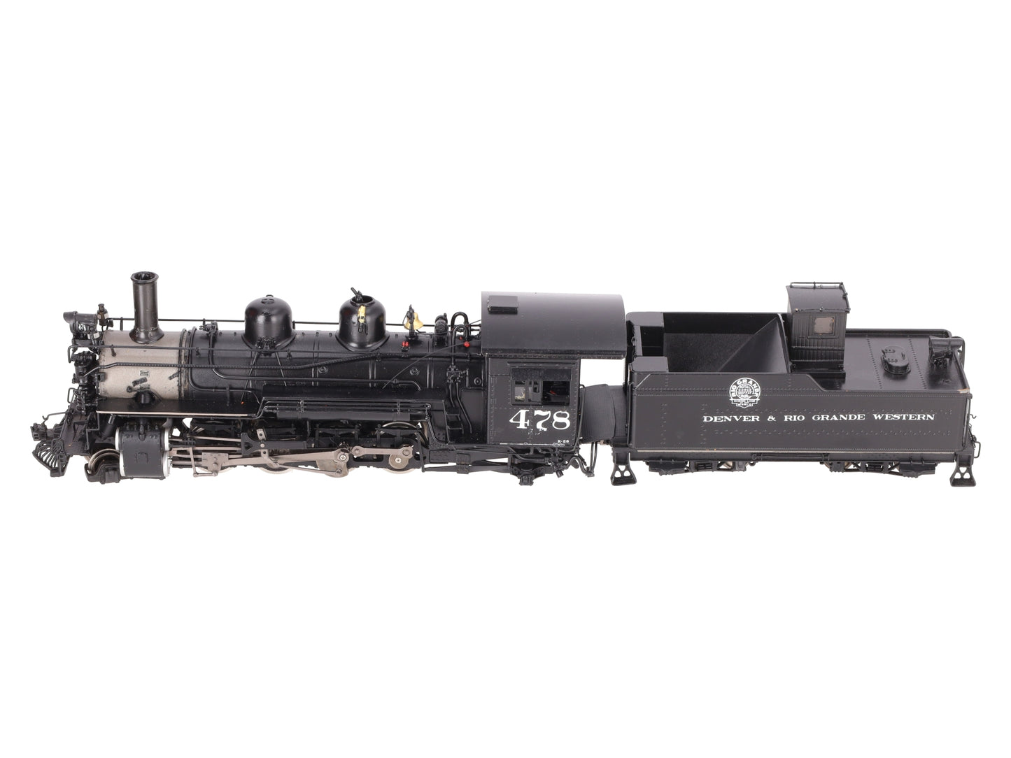 Mountain Model Imports DC1031-1 On30 BRASS D&RGW K-28 2-8-2 Loco & Tender #478 EX/Box
