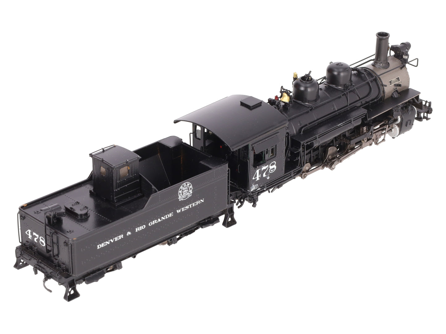 Mountain Model Imports DC1031-1 On30 BRASS D&RGW K-28 2-8-2 Loco & Tender #478 EX/Box