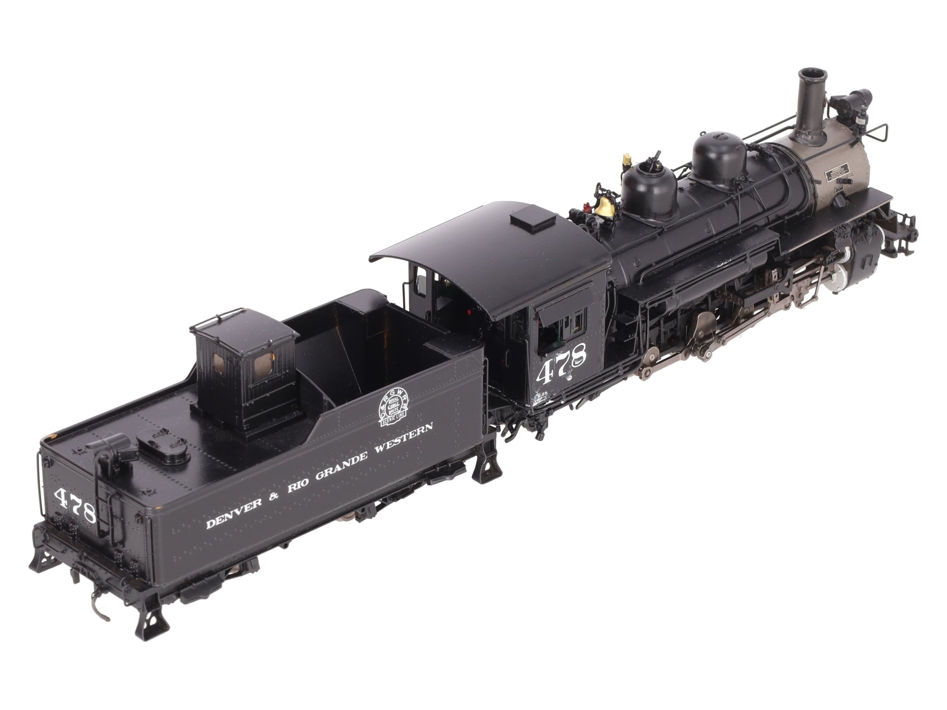 Mountain Model Imports DC1031-1 On30 BRASS D&RGW K-28 2-8-2 Loco & Tender #478 EX/Box