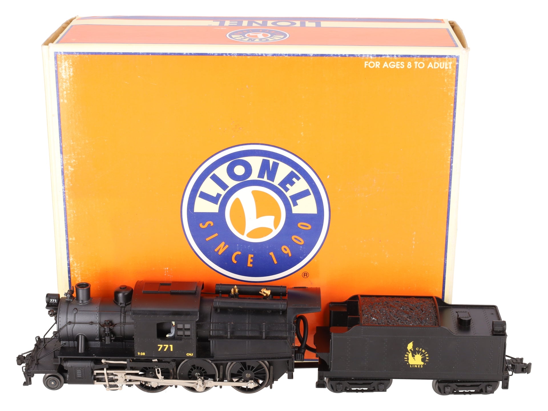 Lionel 6-18089 O Gauge CNJ 4-6-0 Camelback Steam Locomotive & Tender #771 EX/Box