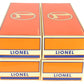 Lionel 6-26936 O Gauge Die-Cast Tank Cars (Set of 4) EX/Box