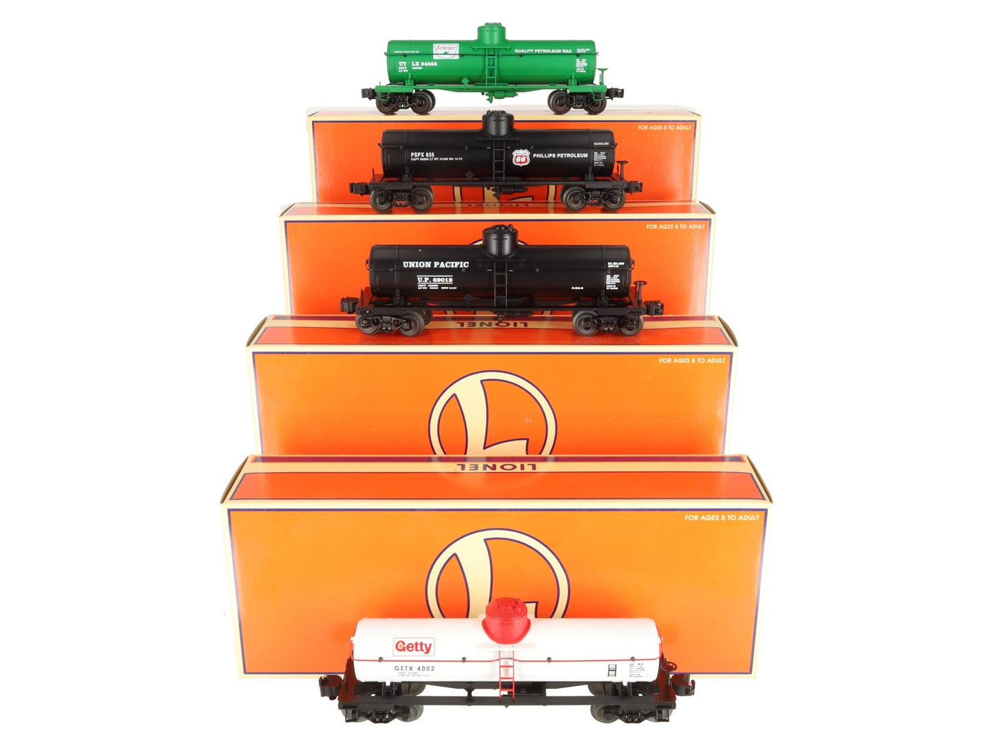 Lionel 6-26936 O Gauge Die-Cast Tank Cars (Set of 4) EX/Box