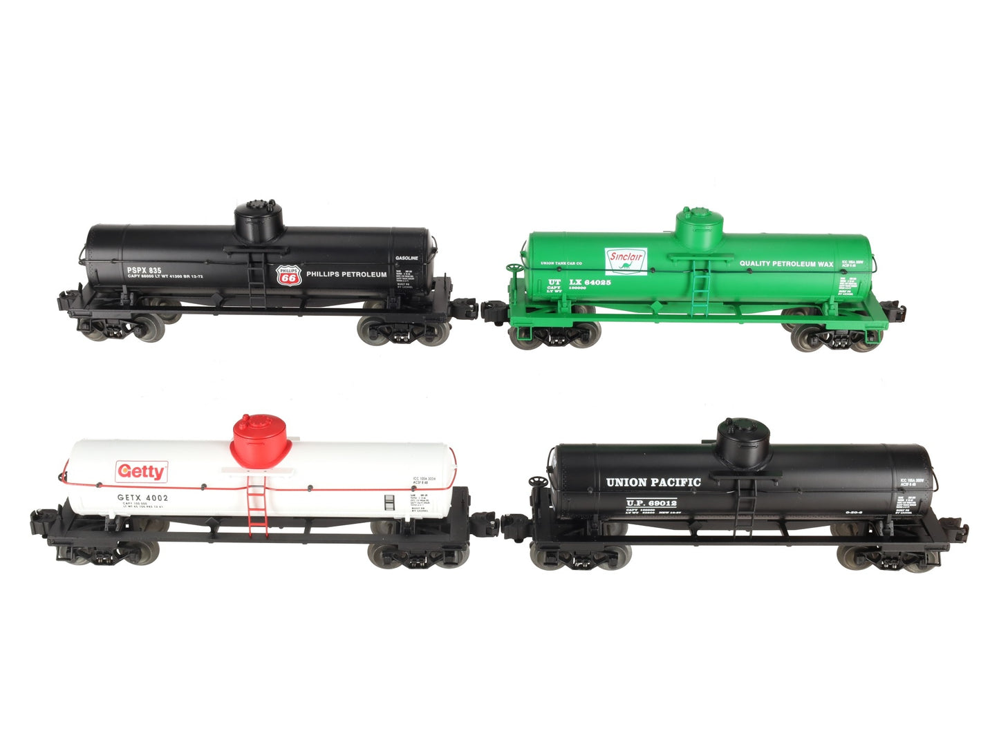 Lionel 6-26936 O Gauge Die-Cast Tank Cars (Set of 4) EX/Box