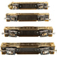 MTH 30-6707 O PRR 60' 18K Gold Plated Aluminum Passenger Car Set (Set of 4) EX/Box