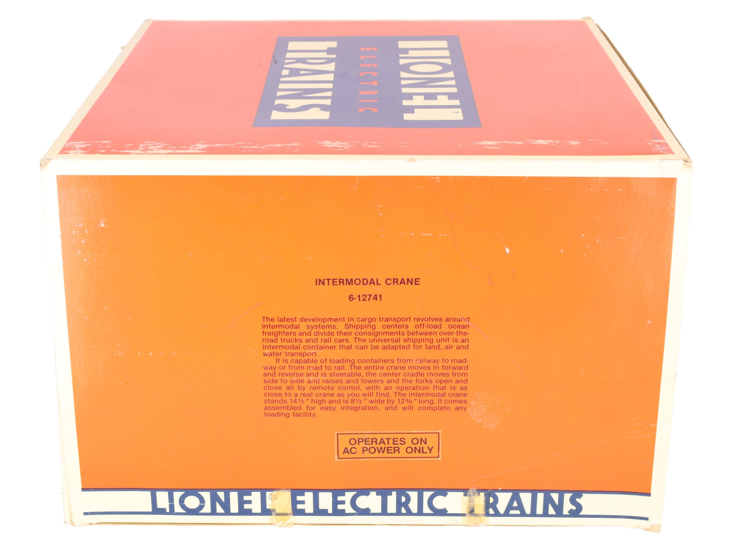 Lionel 6-12741 O Gauge Union Pacific Intermodal Crane EX/Box