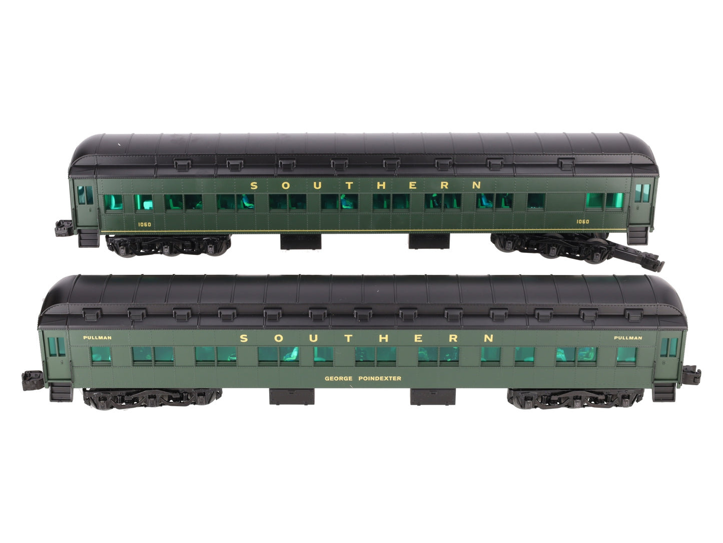 Lionel 1927480 O Gauge Southern 18" Passenger Car 2 Pack B EX/Box