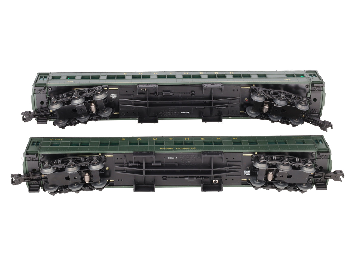 Lionel 1927480 O Gauge Southern 18" Passenger Car 2 Pack B EX/Box