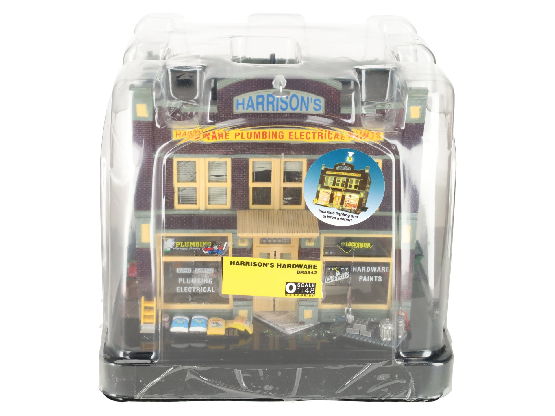 Woodland Scenics BR5842 O Built-&-Ready Harrison's Hardware Building EX/Box