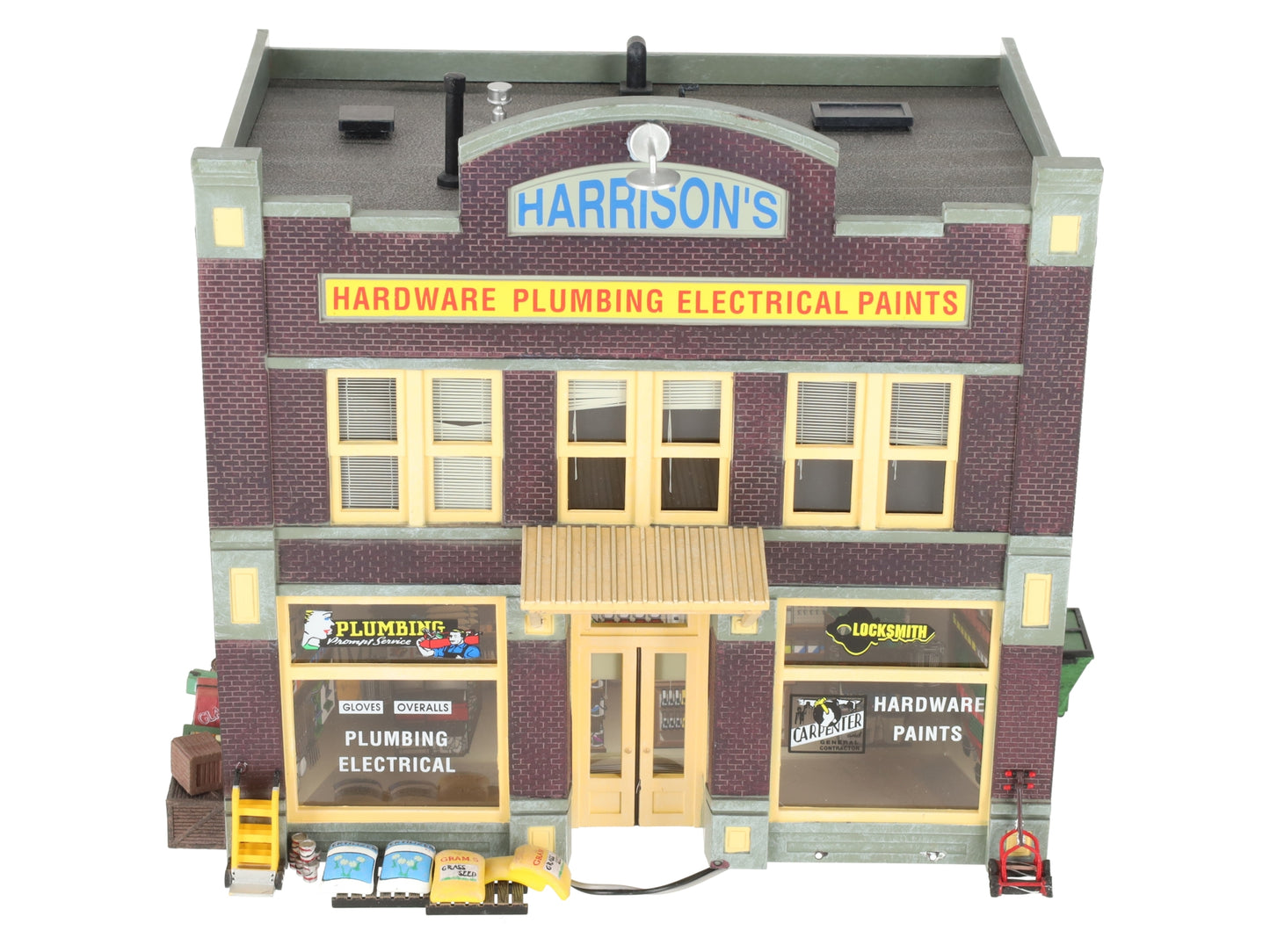 Woodland Scenics BR5842 O Built-&-Ready Harrison's Hardware Building EX/Box