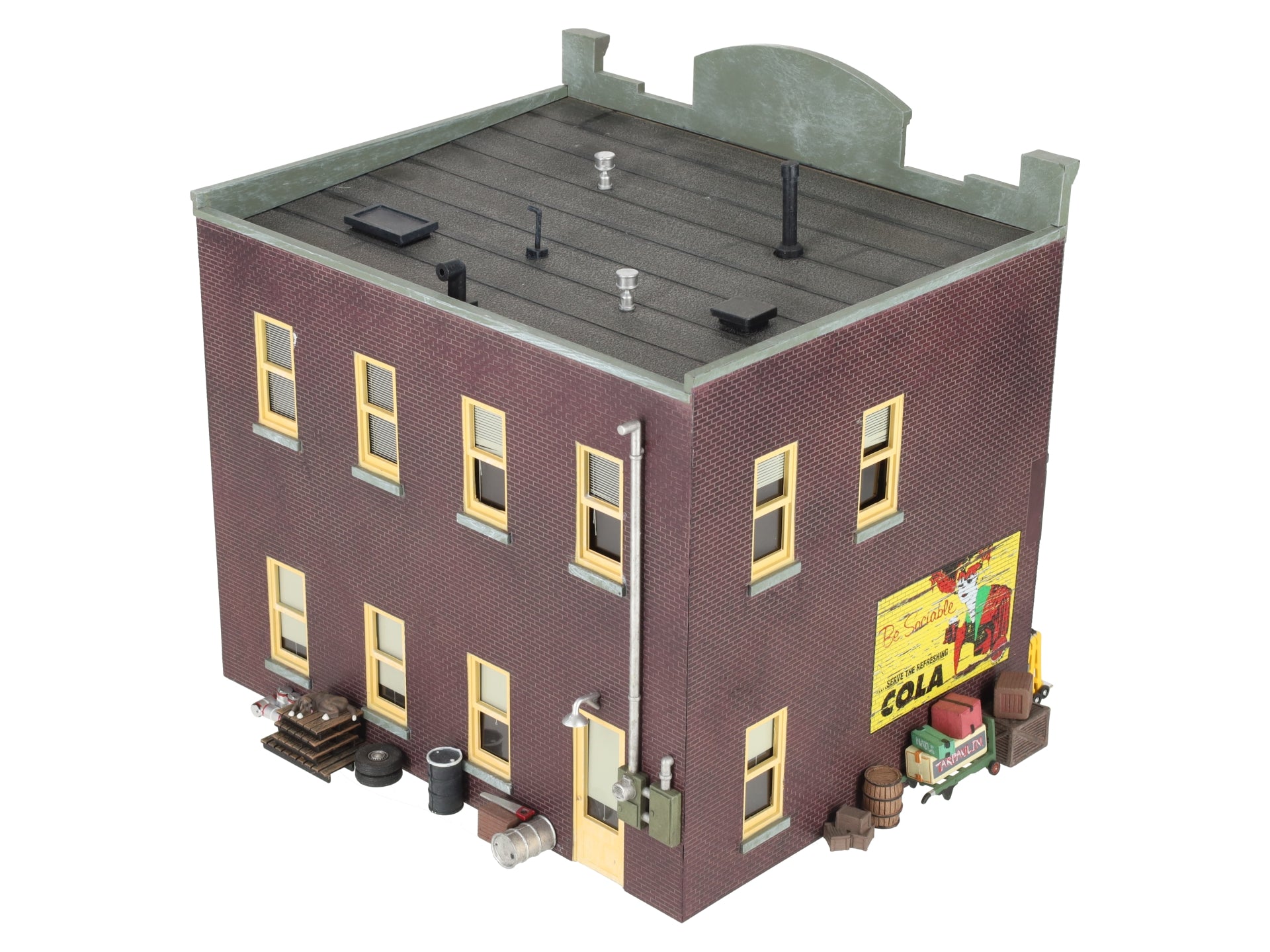 Woodland Scenics BR5842 O Built-&-Ready Harrison's Hardware Building EX/Box
