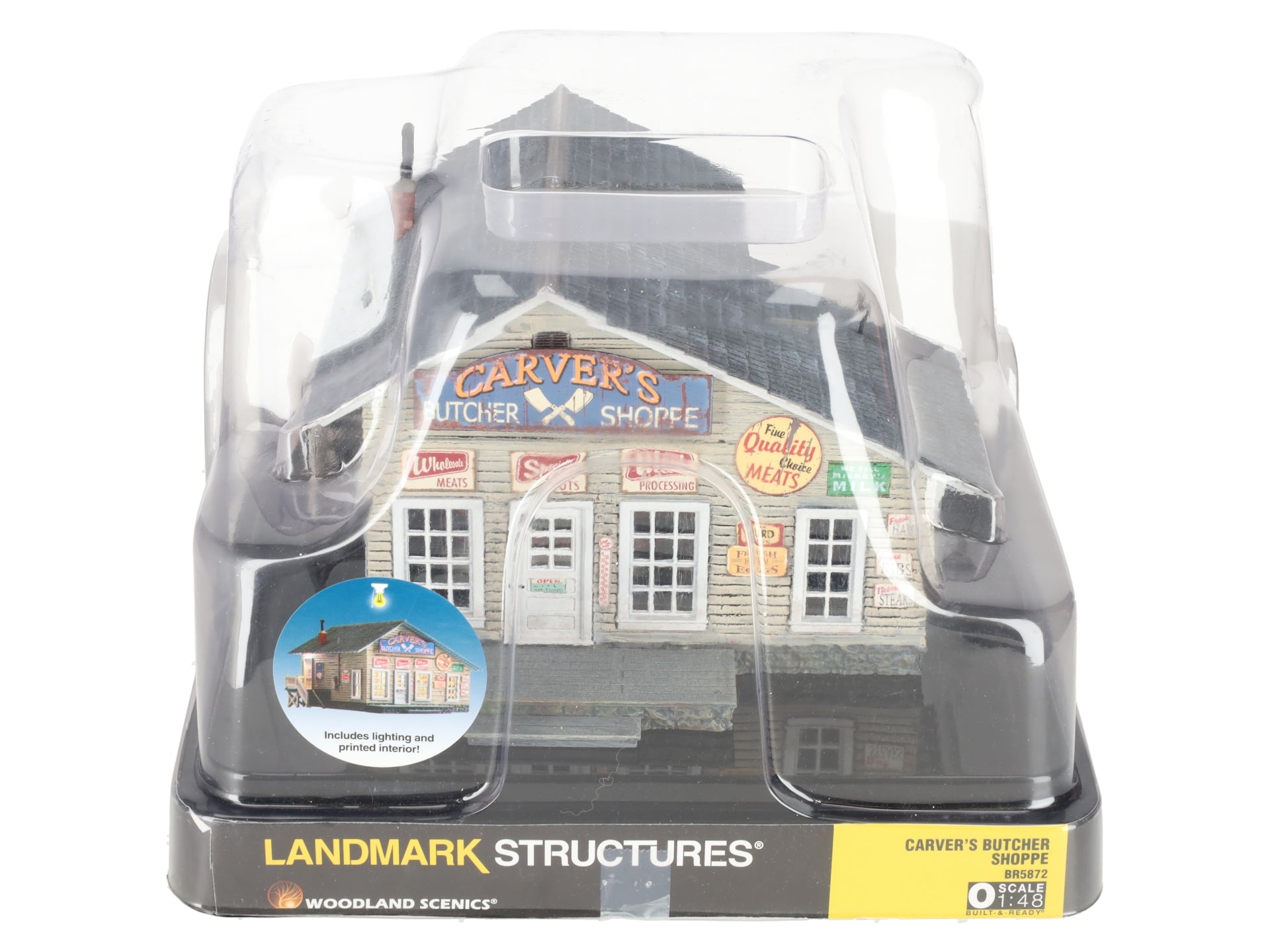 Woodland Scenics BR5872 O Assembled Built-N-Ready Butcher Shop Building LN/Box