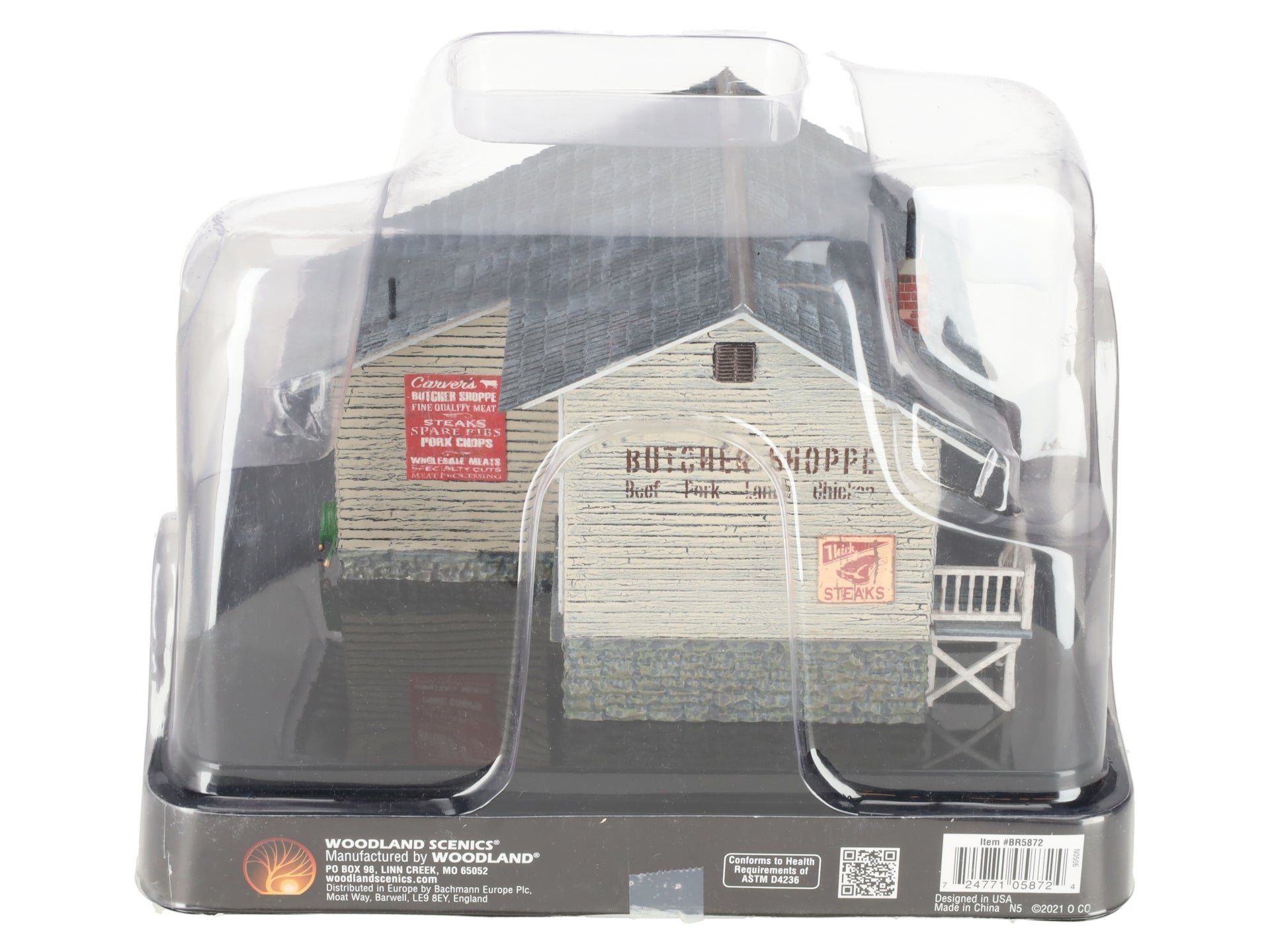 Woodland Scenics BR5872 O Assembled Built-N-Ready Butcher Shop Building LN/Box