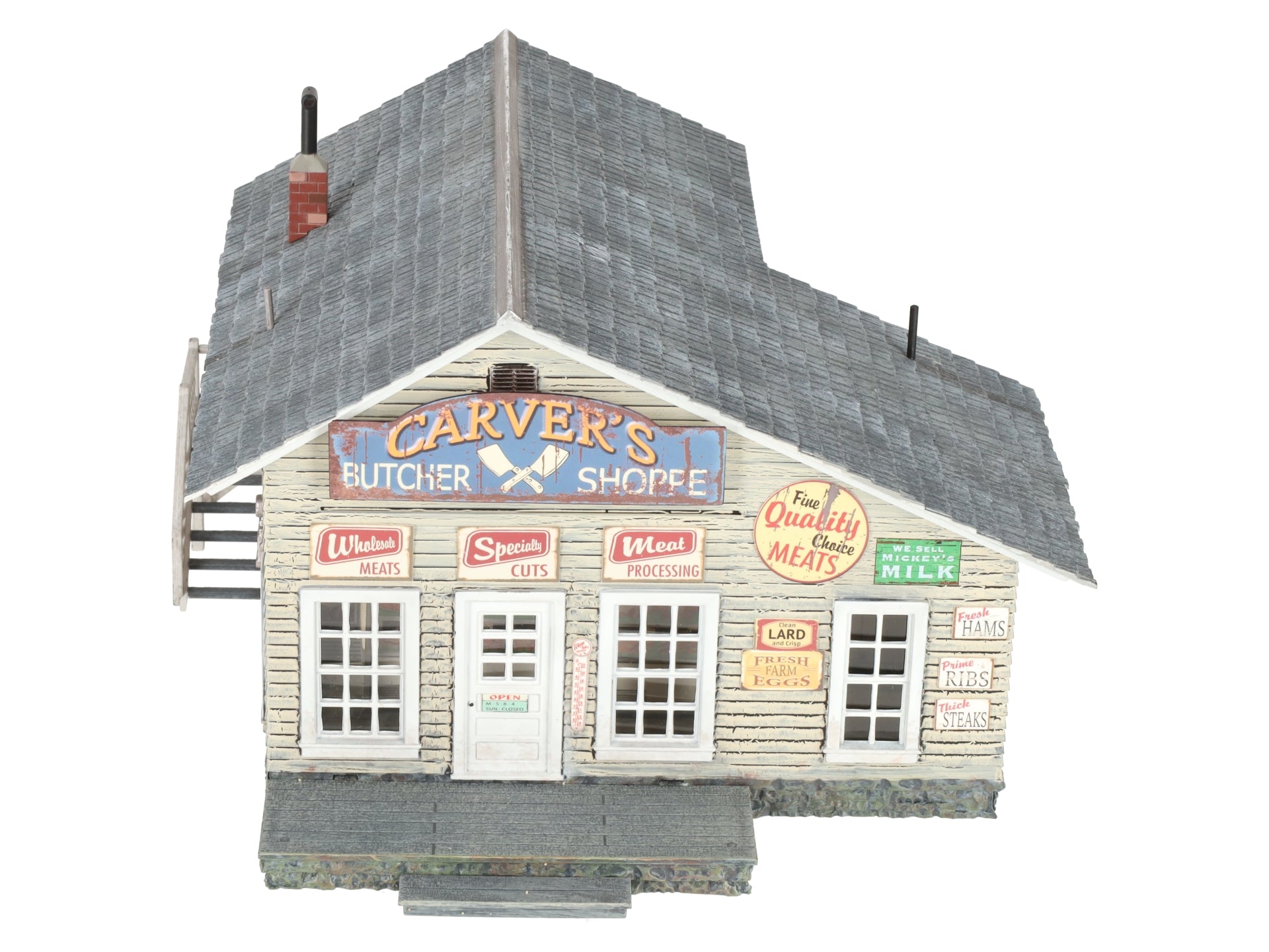 Woodland Scenics BR5872 O Assembled Built-N-Ready Butcher Shop Building