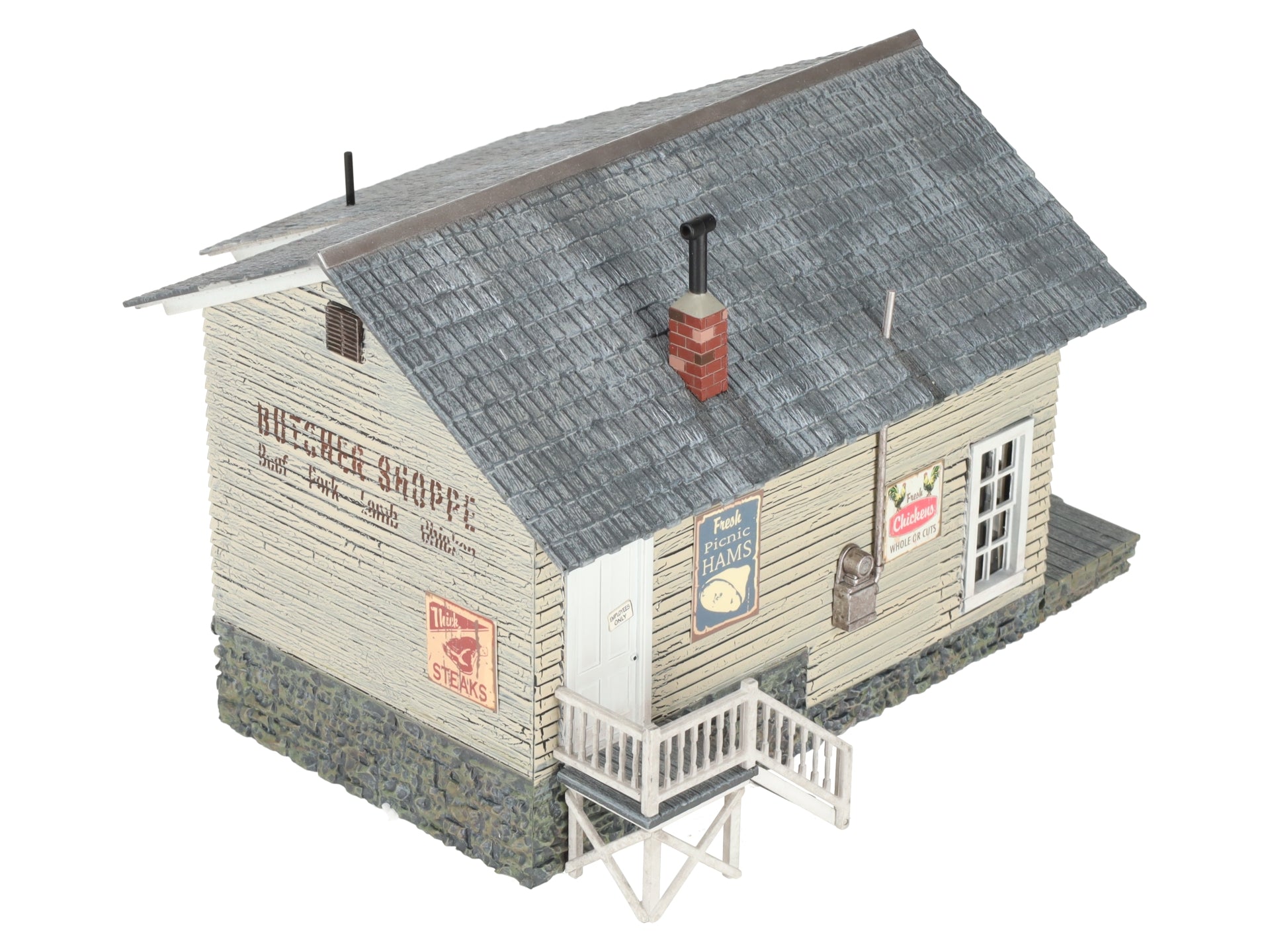 Woodland Scenics BR5872 O Assembled Built-N-Ready Butcher Shop Building LN/Box