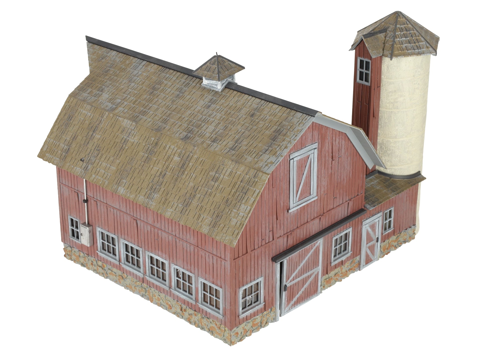 Woodland Scenics BR5865 O Built-&-Ready Old Weathered Barn Building