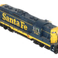 Athearn G62683 HO Santa Fe Powered GP9 Phase II Diesel Locomotive w/DCC VG/Box