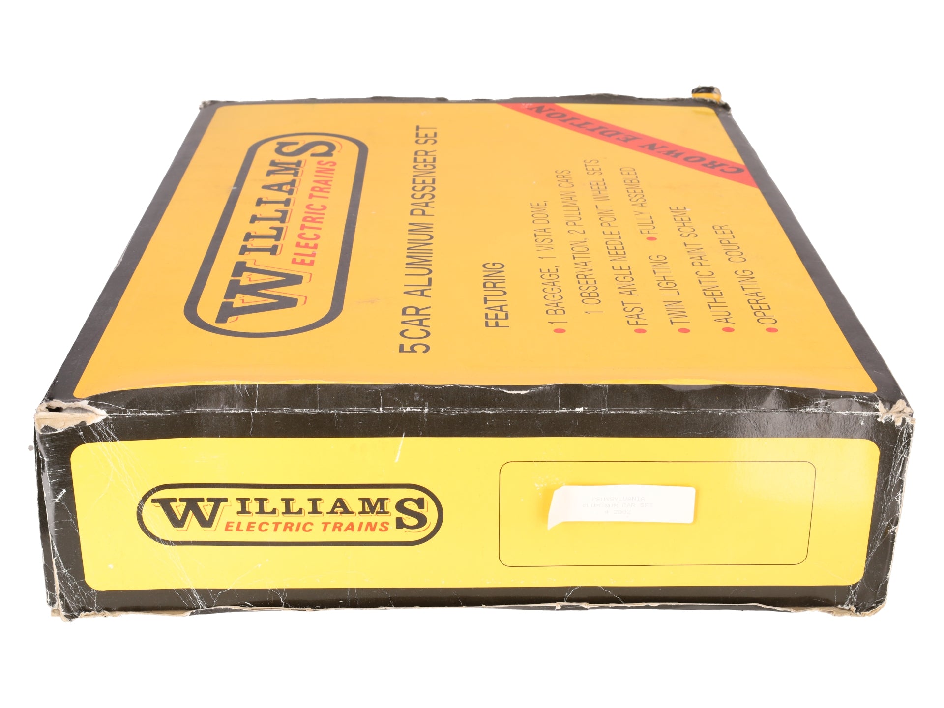 Williams 2802 O Gauge PRR Smooth Side Aluminum 5-Car Passenger Set EX/Box