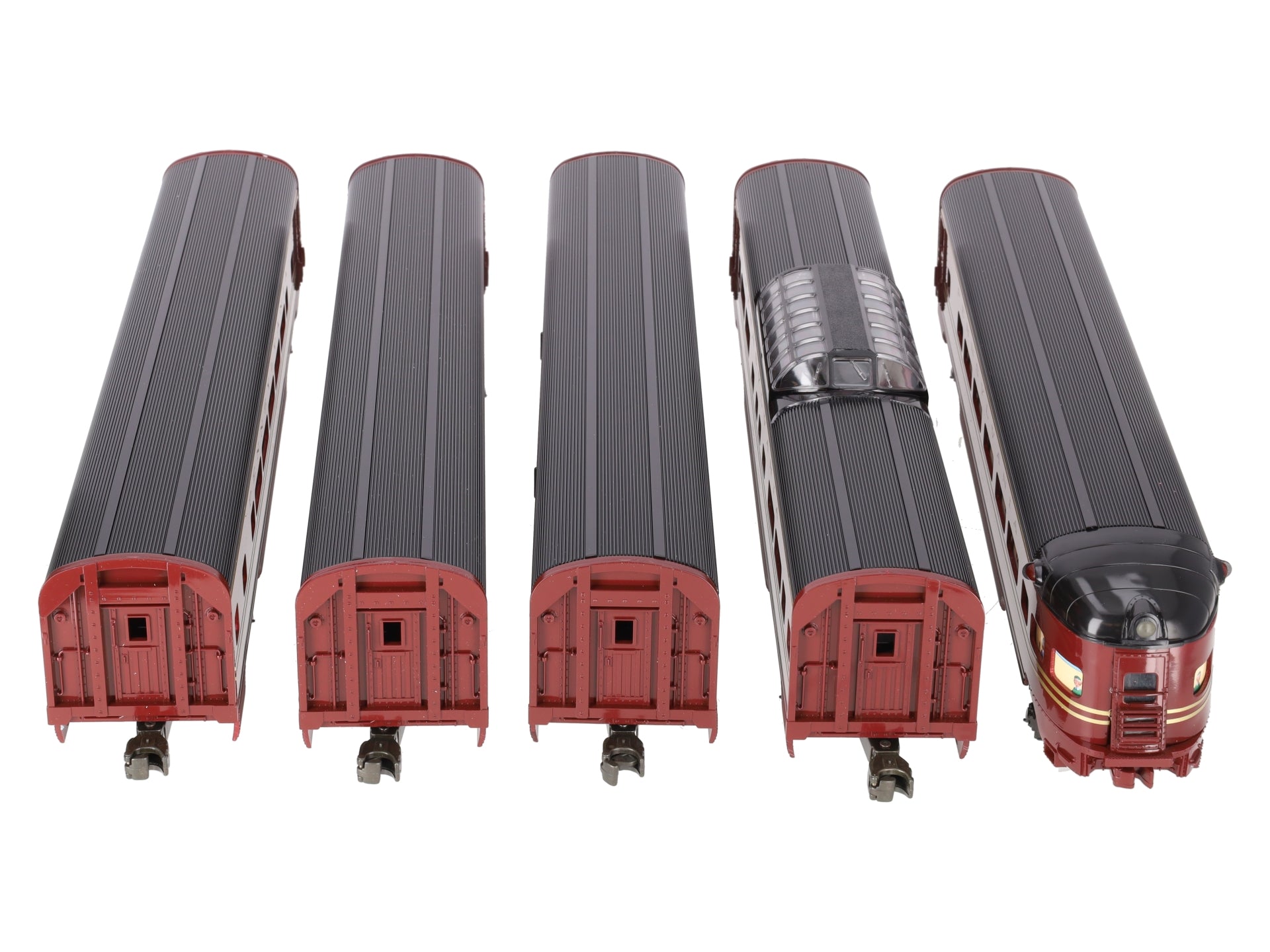 Williams 2802 O Gauge PRR Smooth Side Aluminum 5-Car Passenger Set EX/Box