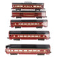 Williams 2802 O Gauge PRR Smooth Side Aluminum 5-Car Passenger Set EX/Box