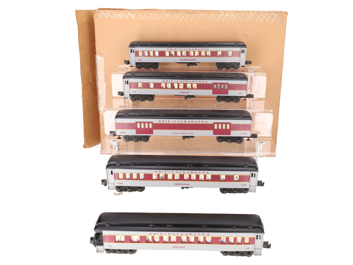 Williams 2510 Erie Lackawanna 5-Car Madison Passenger Set VG