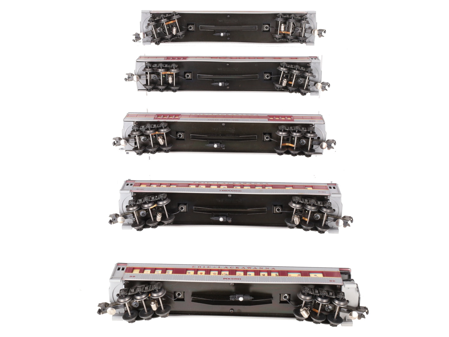 Williams 2510 Erie Lackawanna 5-Car Madison Passenger Set VG