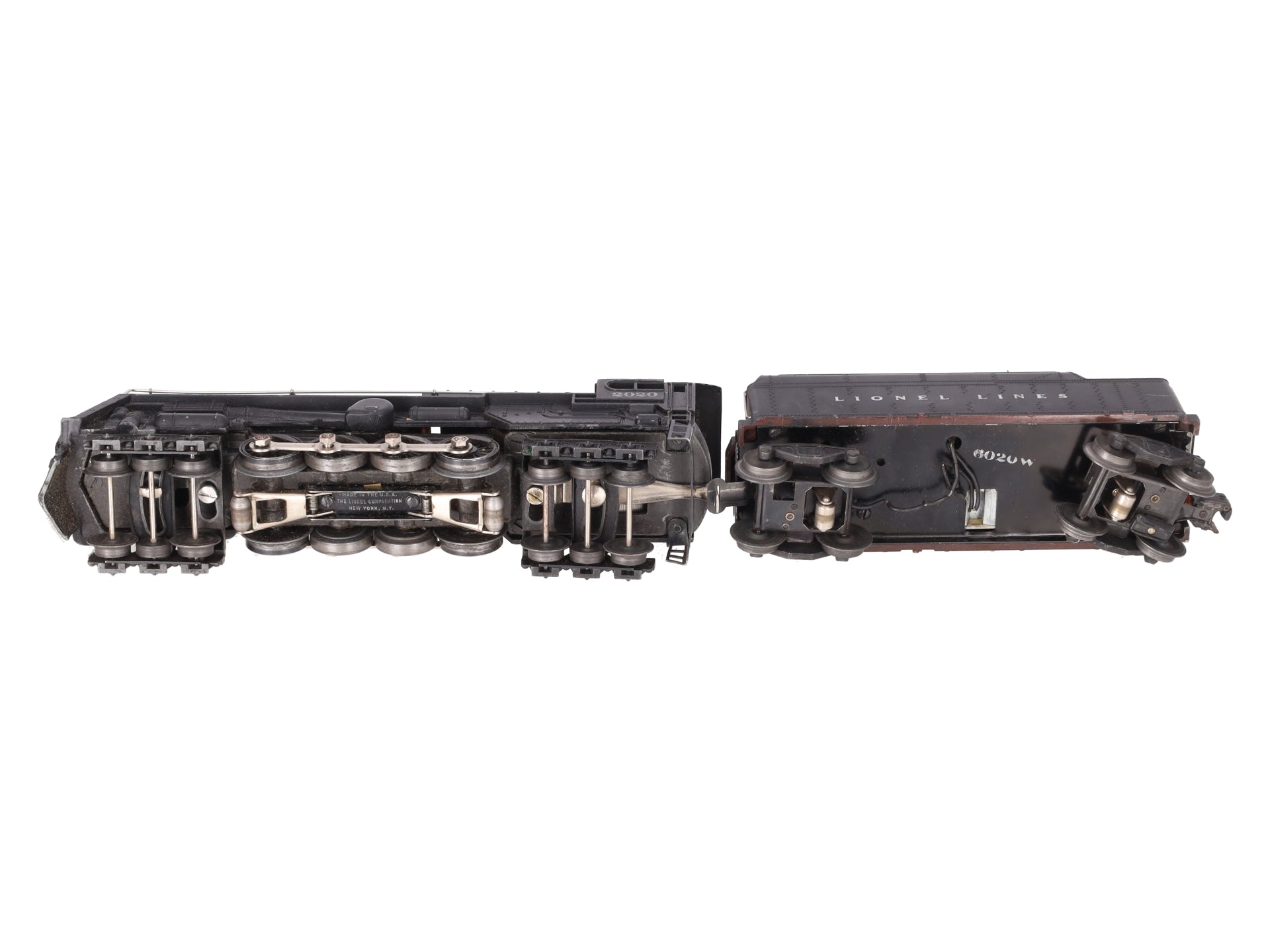 Lionel 2020 Vintage O 6-8-6 Steam Turbine Locomotive with 6020W Tender VG