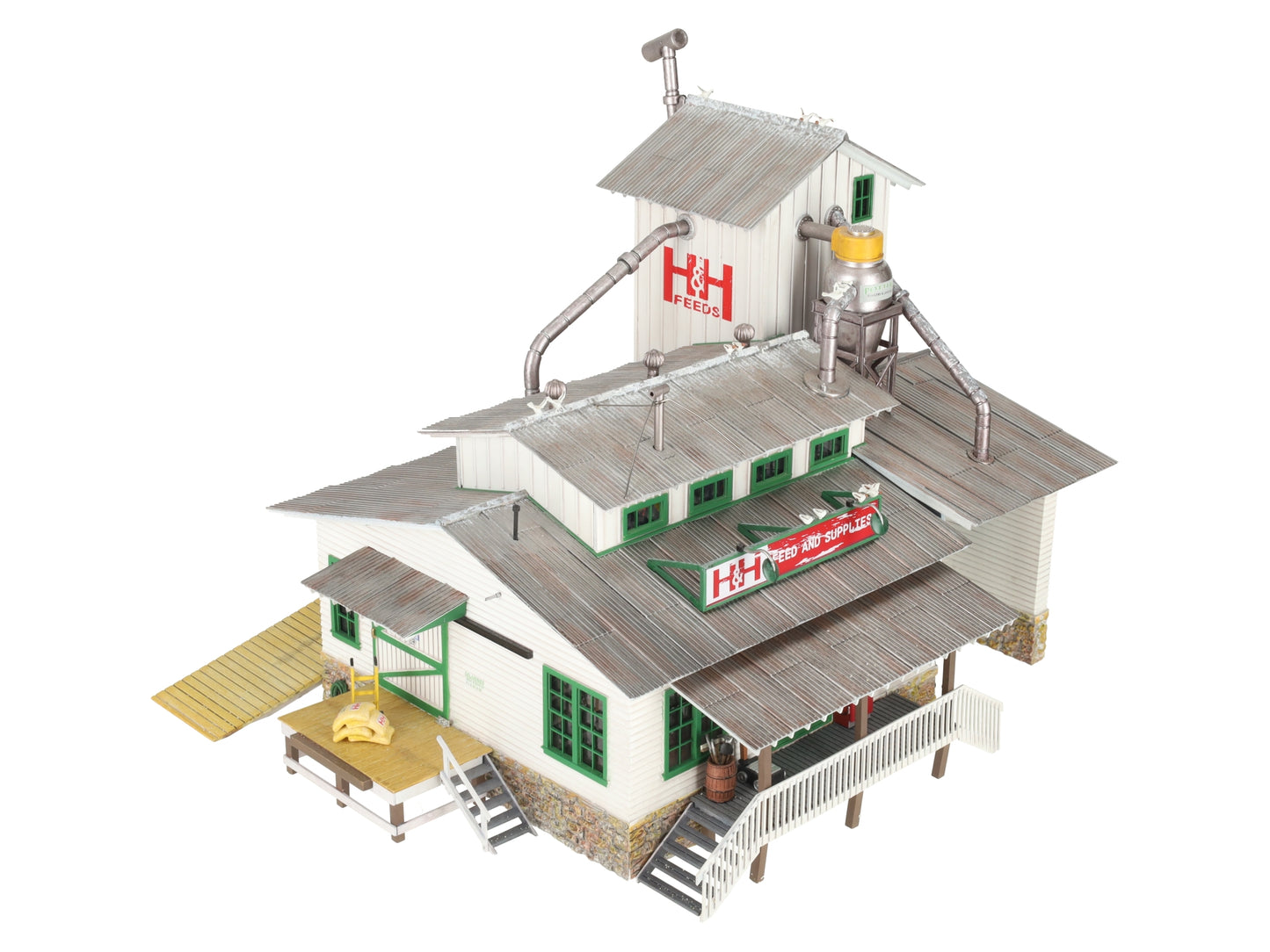 Woodland Scenics BR5859 O Built-&-Ready H&H Feed Mill Building EX/Box