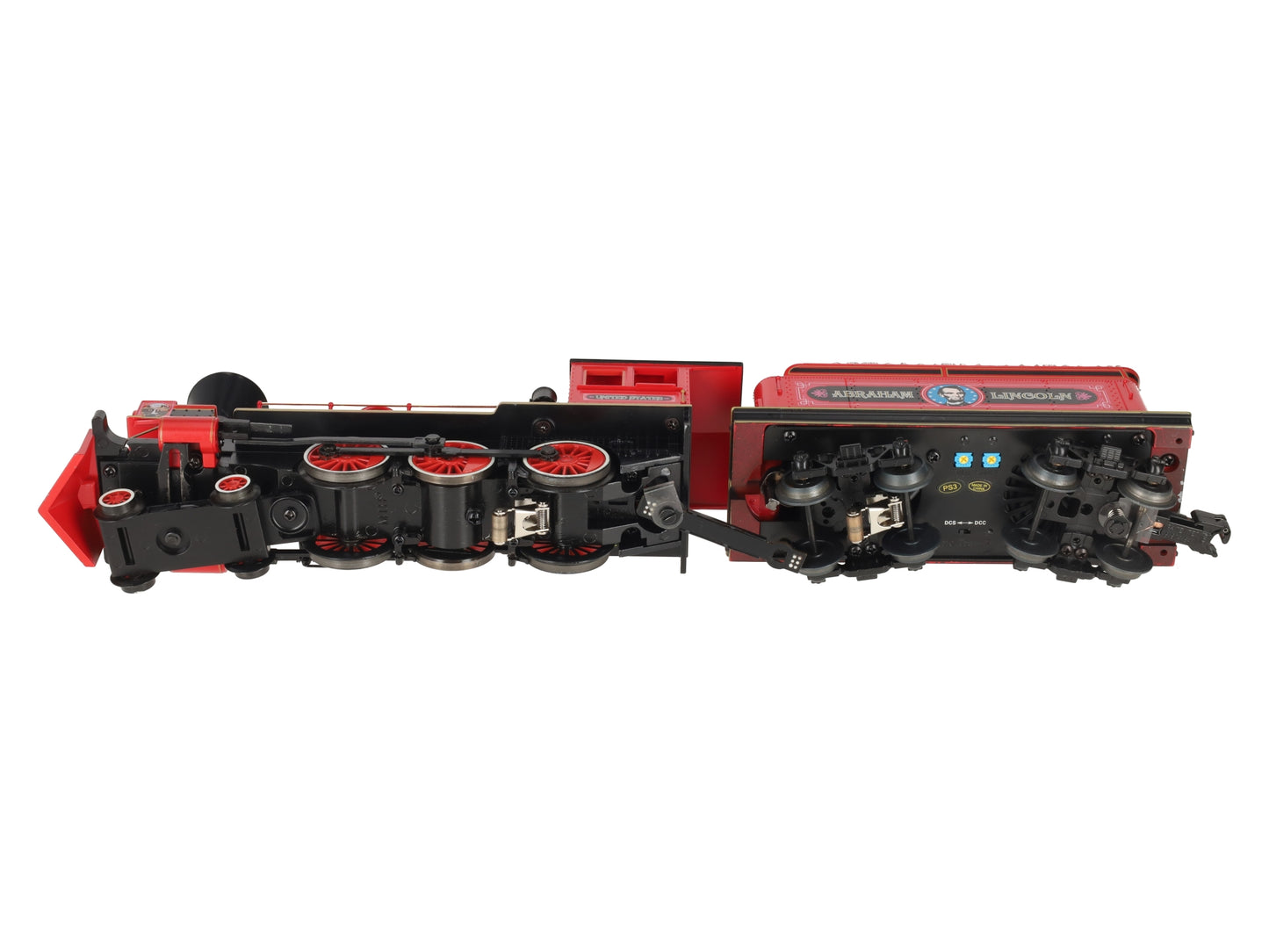 MTH 30-1591-1 O Abraham Lincoln 4-6-0 Ten Wheeler Steam Loco & Tender #16 w/PS3 EX/Box