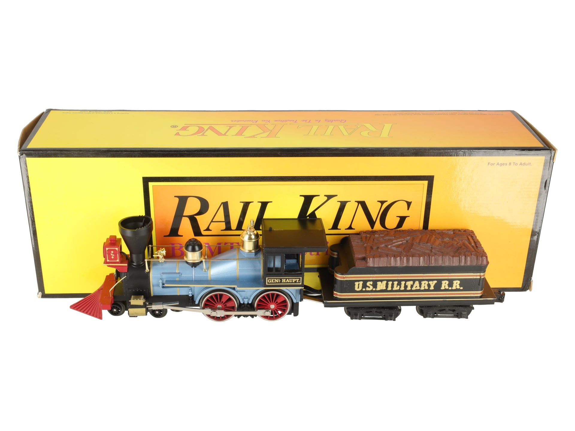 MTH 30-1257-1 O Gauge Union Army 4-4-0 General Steam Locomotive & Tender w/PS2 EX/Box