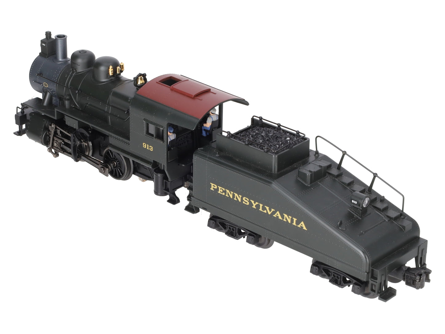 K-Line K-3810-09135 O PRR A-5 0-4-0 Steam Switcher & Tender #913 w/TrainMaster EX