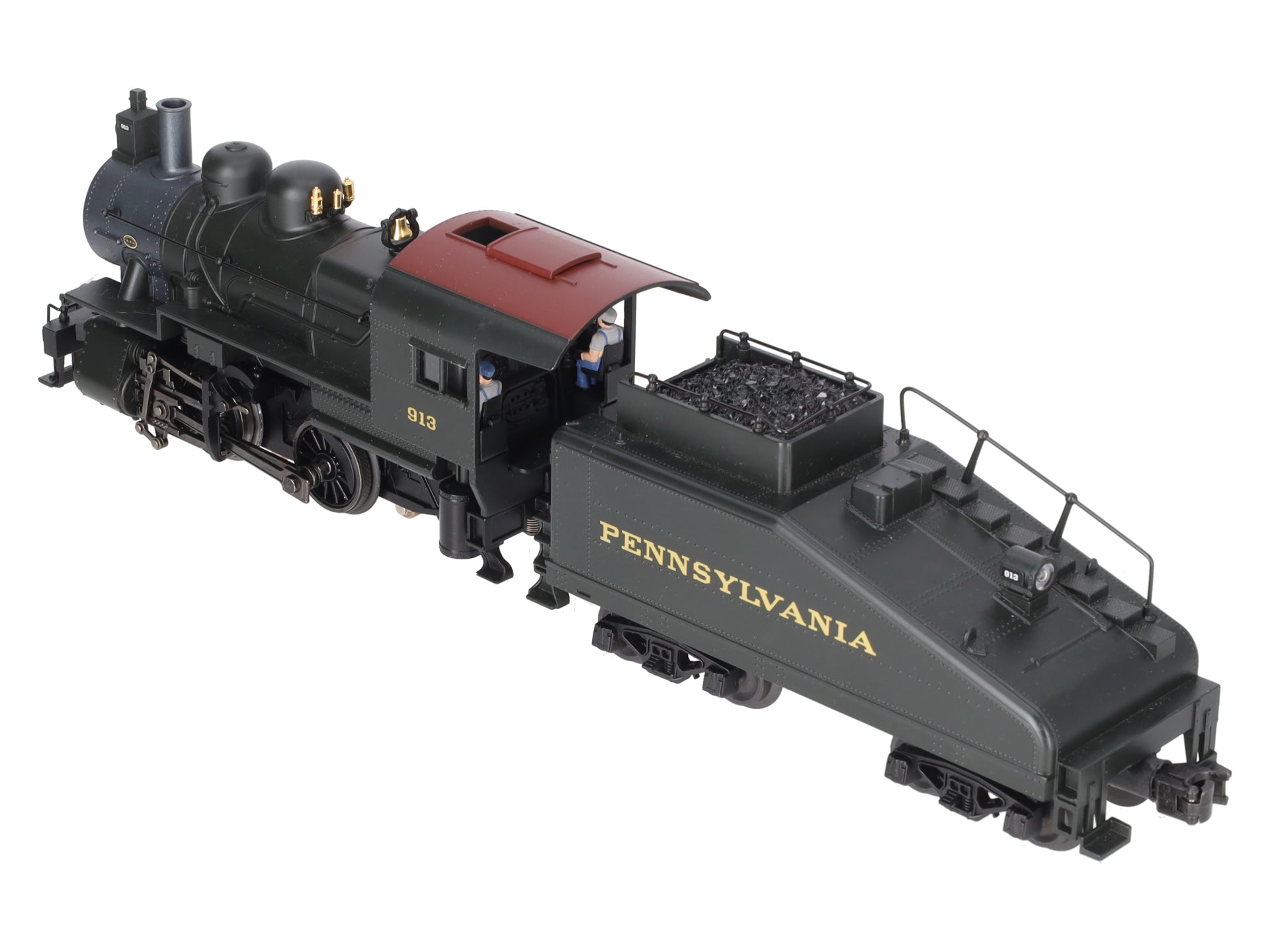 K-Line K-3810-09135 O PRR A-5 0-4-0 Steam Switcher & Tender #913 w/TrainMaster EX