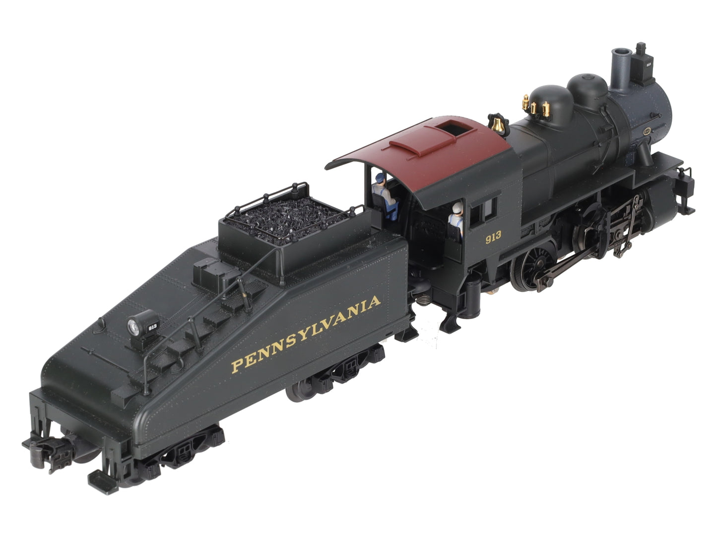 K-Line K-3810-09135 O PRR A-5 0-4-0 Steam Switcher & Tender #913 w/TrainMaster EX