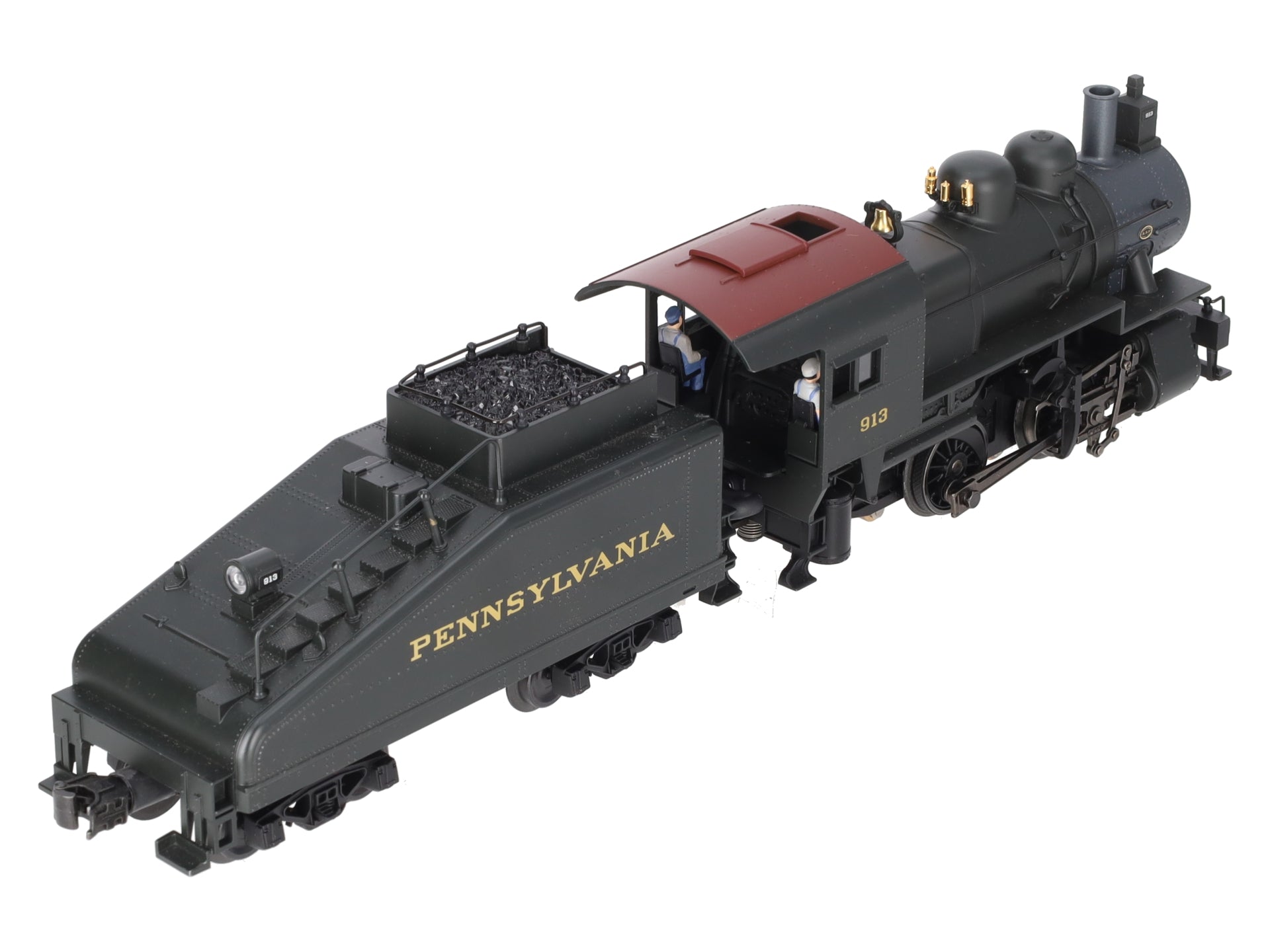 K-Line K-3810-09135 O PRR A-5 0-4-0 Steam Switcher & Tender #913 w/TrainMaster EX