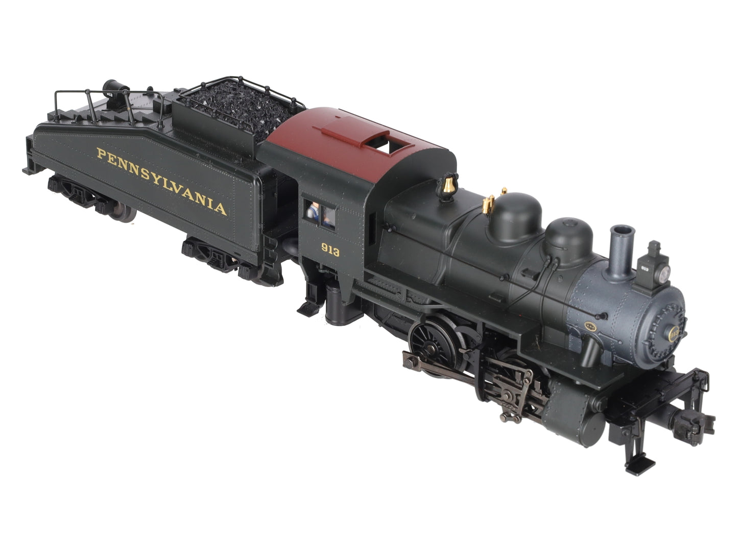 K-Line K-3810-09135 O PRR A-5 0-4-0 Steam Switcher & Tender #913 w/TrainMaster EX