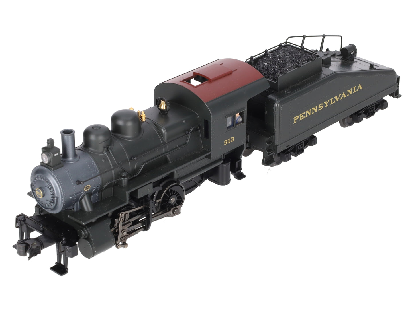 K-Line K-3810-09135 O PRR A-5 0-4-0 Steam Switcher & Tender #913 w/TrainMaster EX