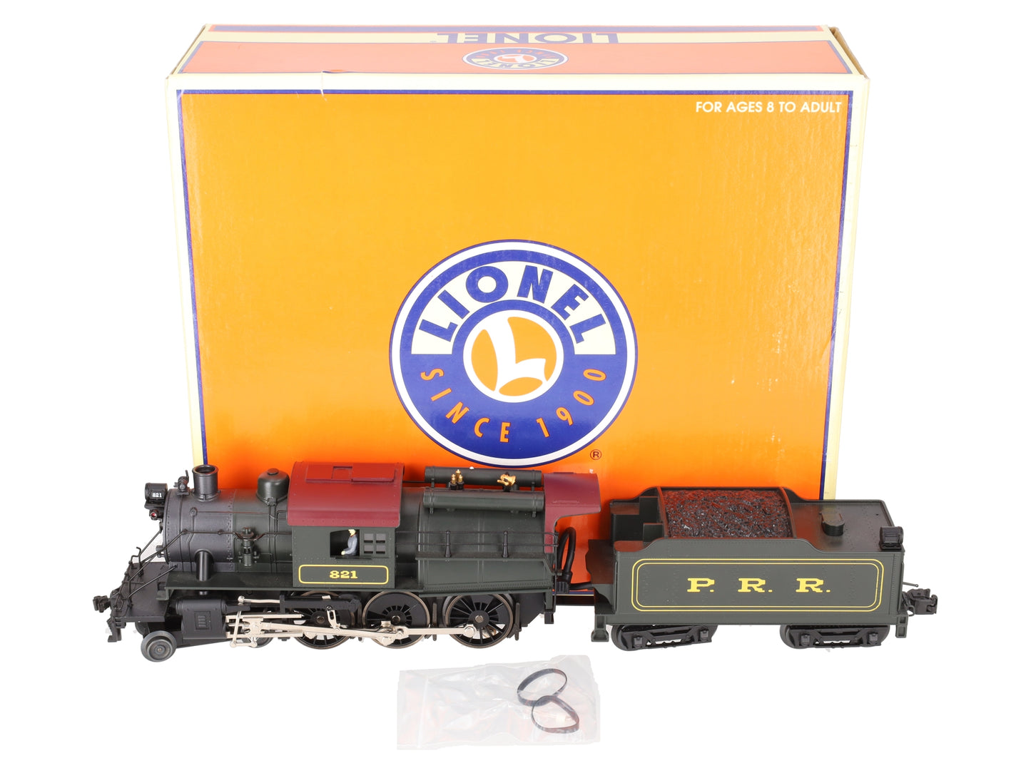 Lionel 6-18091 O PRR Camelback 4-6-0 Steam Locomotive & Tender #821 EX/Box