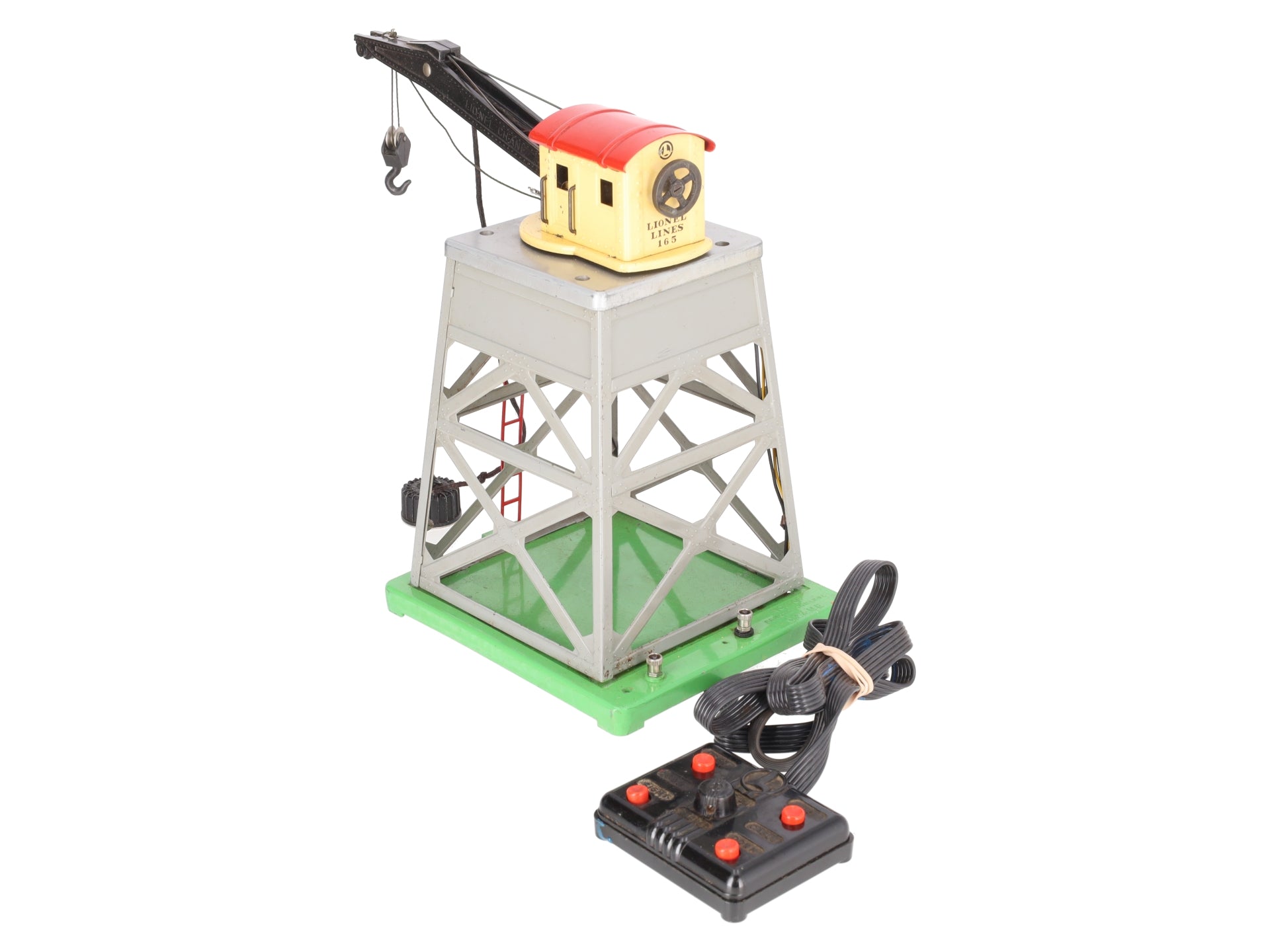 Lionel 165 Vintage O Operating Gantry Crane with Electromagnet VG/Box