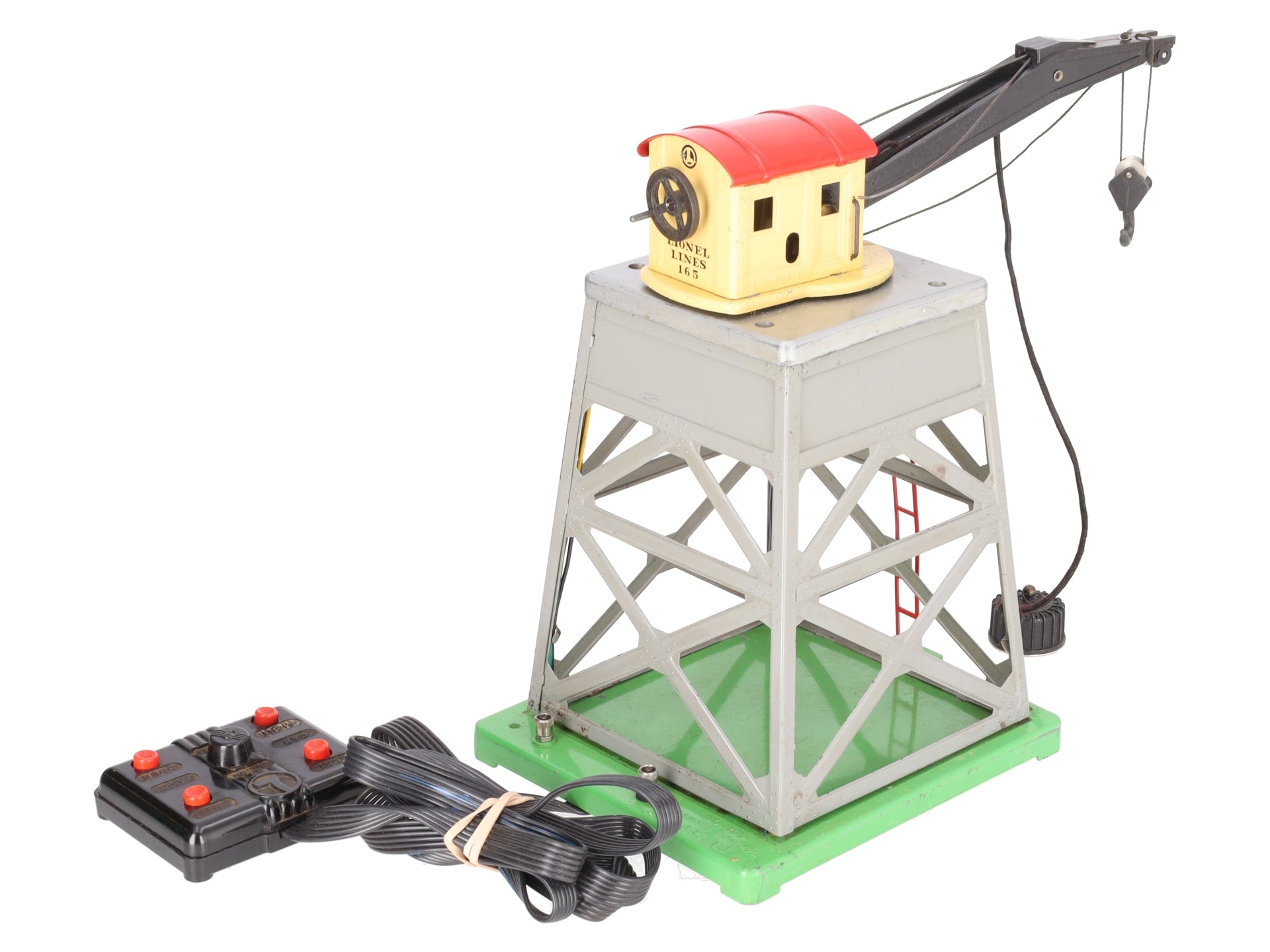 Lionel 165 Vintage O Operating Gantry Crane with Electromagnet VG/Box