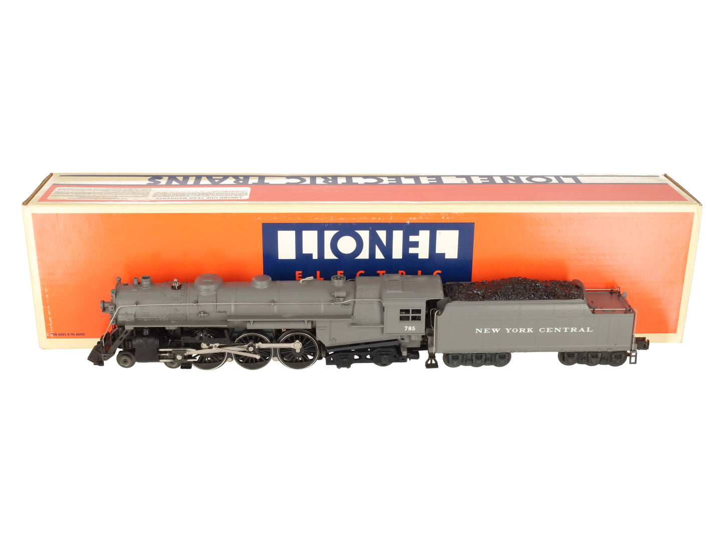 Lionel 6-18002 O New York Central 4-6-4 Hudson Steam Locomotive & Tender #785 EX/Box