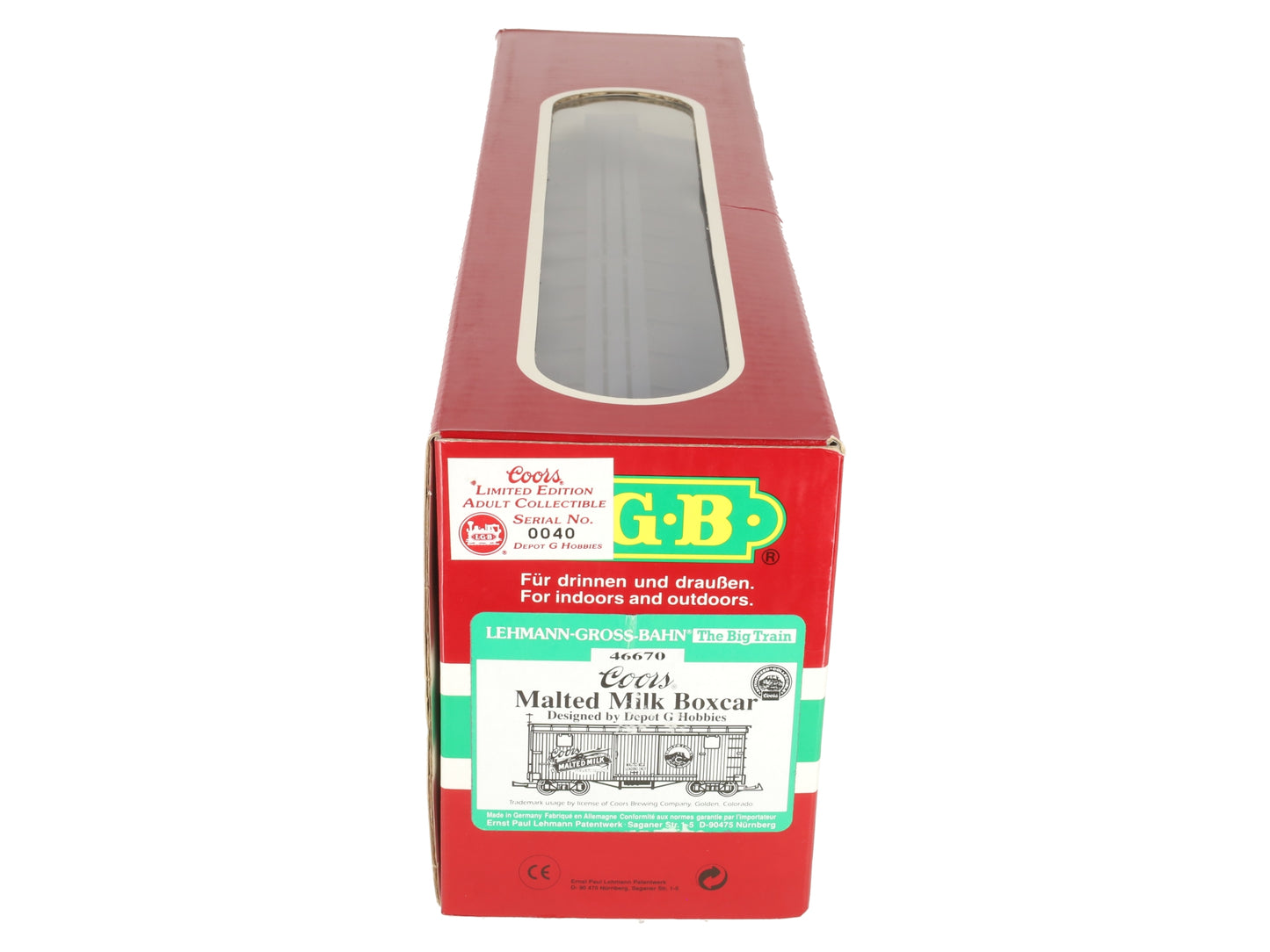 LGB 46670 G Scale Coors Malted Milk Boxcar LN/Box