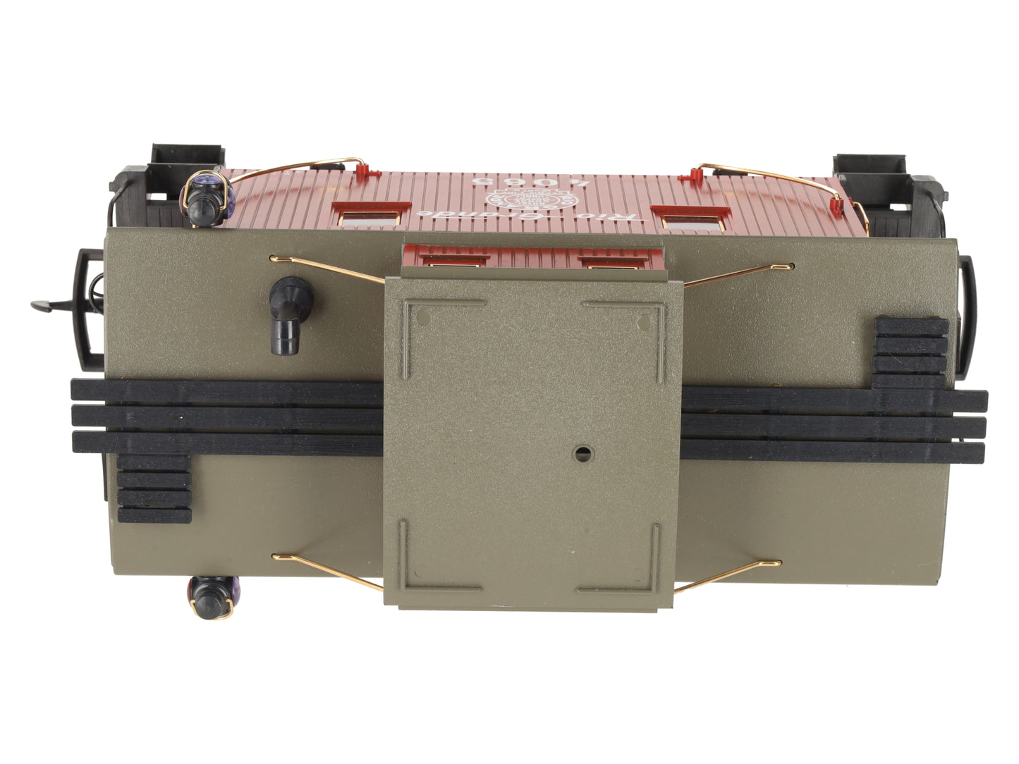 LGB 40650 G Scale Rio Grande Caboose w/Metal Wheels-Custom Lighting EX/Box