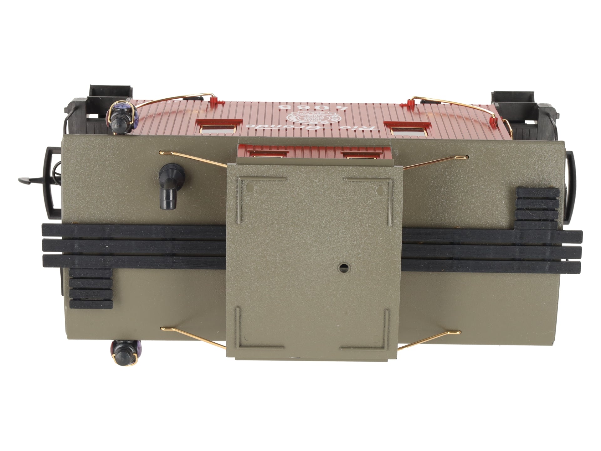 LGB 40650 G Scale Rio Grande Caboose w/Metal Wheels-Custom Lighting EX/Box