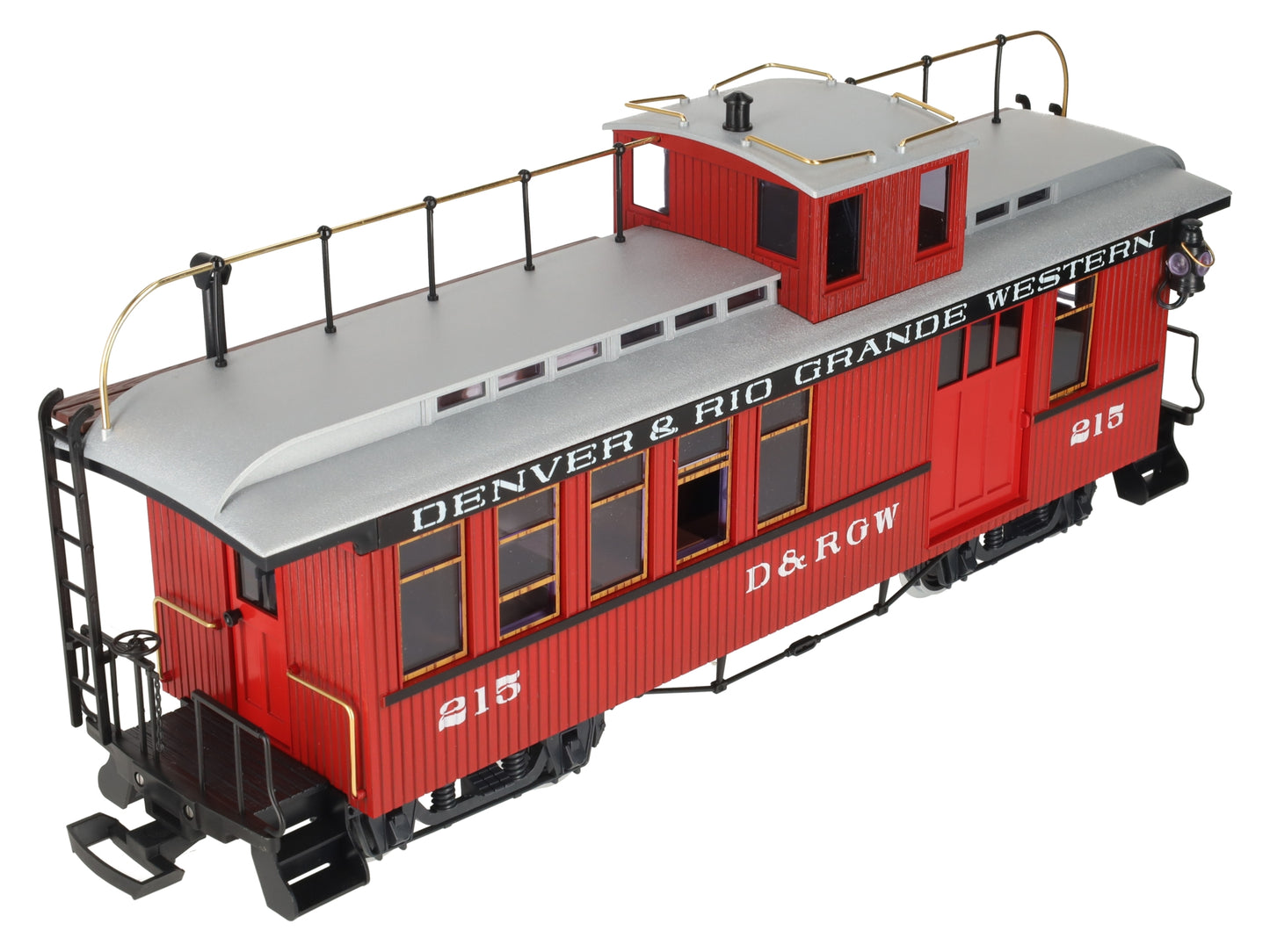 LGB 4075 G Denver & Rio Grande Western Deluxe Drovers Caboose w/Metal Wheels LN/Box
